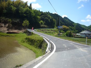 石見グランフォンド2008、風の国に向かう坂道