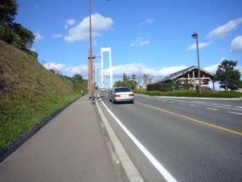 安芸灘大橋の取付け道