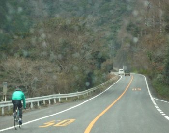 雨がちょっと強くなってきた