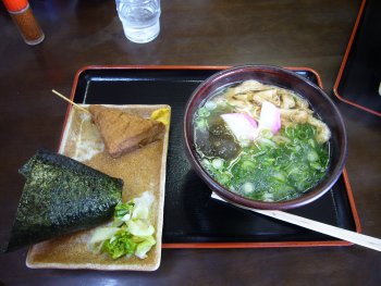 峰のうどん定食