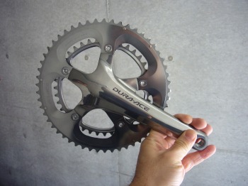 DURA-ACE、クランクセット・オモテ DURA-ACE、クランクセット・オモテ