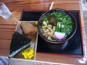 峰のうどん定食