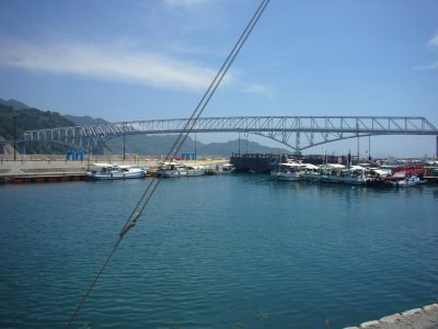 豊浜大橋が第2のゴール地点