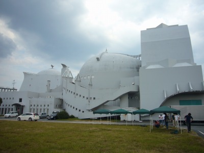 CP2の設営中 CP2の設営中