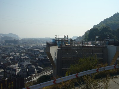 横路トンネル入口付近から見た広の町 横路トンネル入口付近から見た広の町