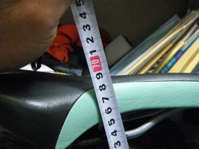 サドル上面までの距離を計測 サドル上面までの距離を計測