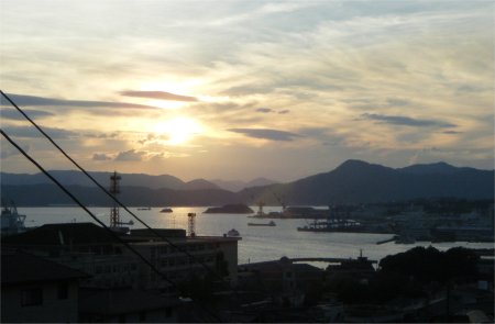 夕暮れの呉湾 夕暮れの呉湾