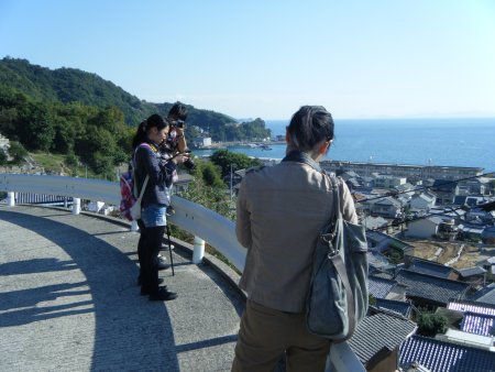 見晴らしの良いところから撮影中 見晴らしの良いところから撮影中
