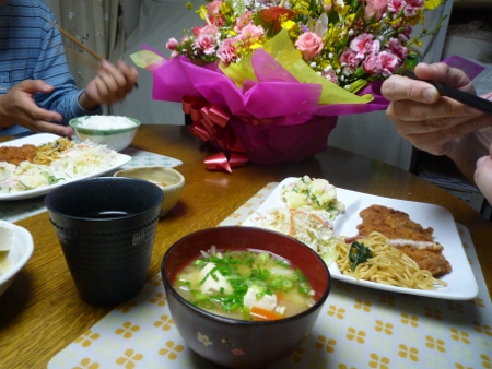 料理とお花 料理とお花