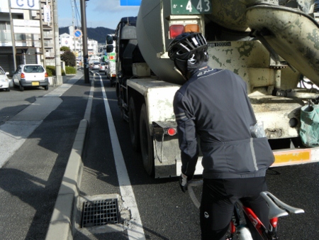 海田付近渋滞中 海田付近渋滞中