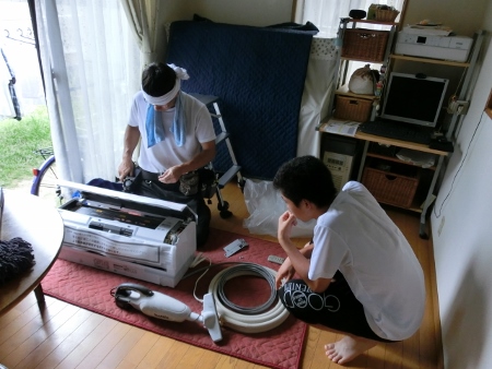 取付中