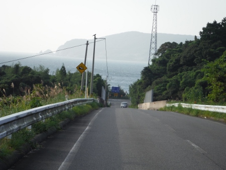 海が見えてきた