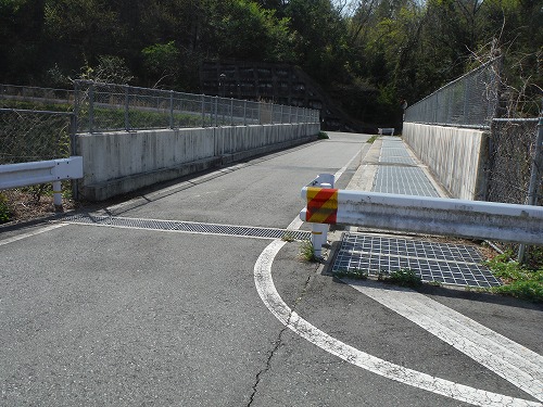 陸橋渡る